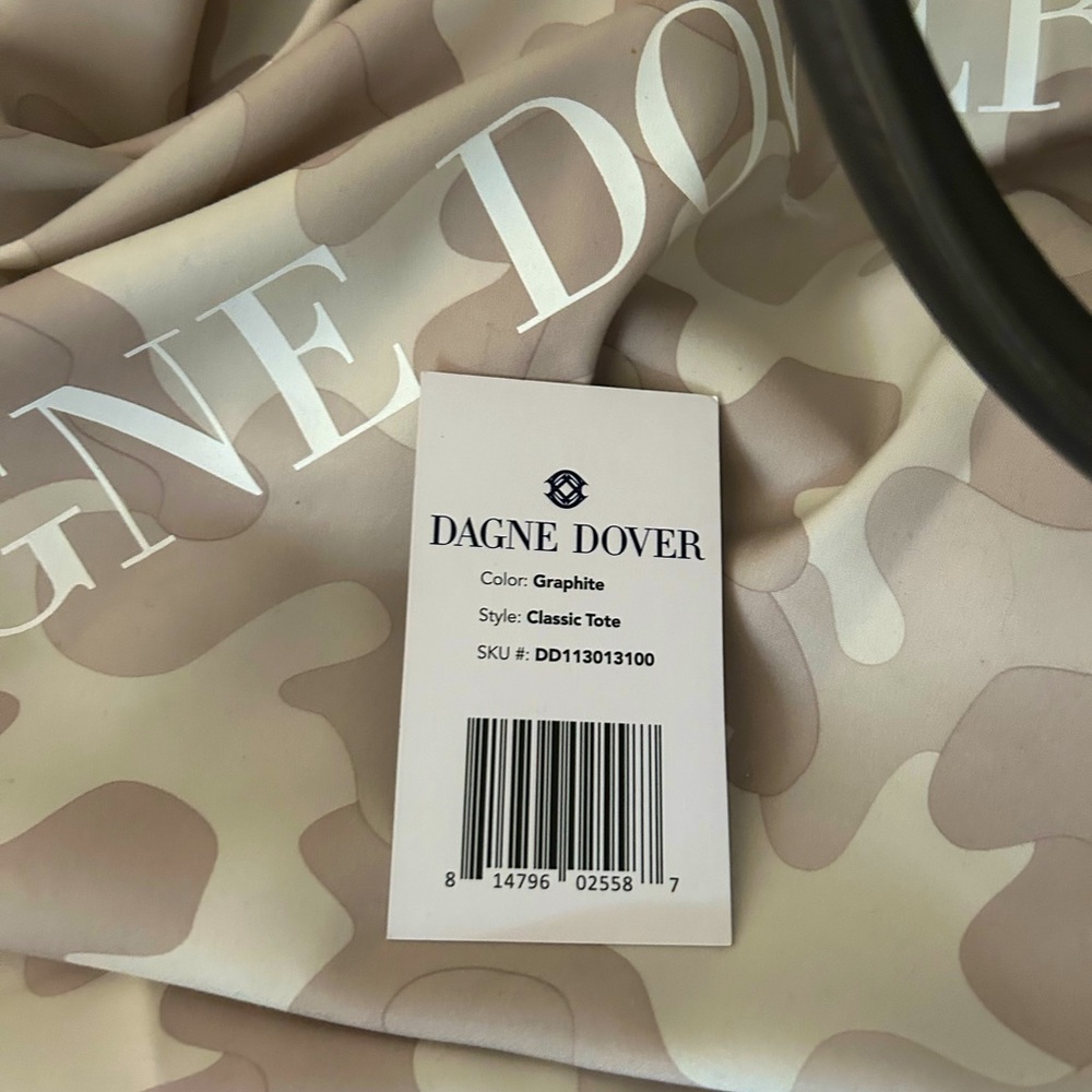Dagne Dover Classic Tote barely used, stored in silken bag. Graphite color.
